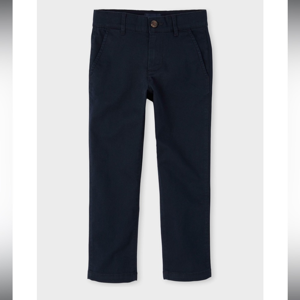 Children’s Place Boys Uniform Stretch Skinny Chino Pants - Blue